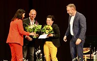 Bild: Ungeb&auml;ndigte Freude bei Corinna Sasse-Bartsch (Gr&uuml;nderin der Welsbacher Landfrauen) 