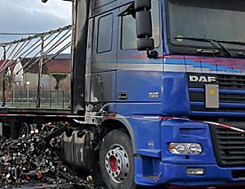 Bild: Lkw-Brand Jecha