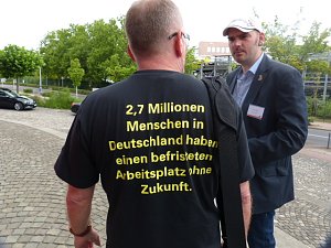 Protest der Besch&auml;ftigten
