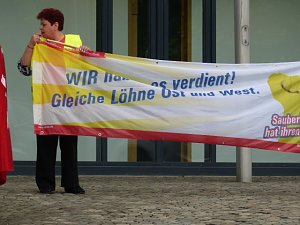 Protest der Besch&auml;ftigten