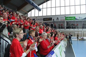 Der Th&uuml;ringer Handballclub gegen Rostov-Don in der Wiedigsburghalle Nordhausen