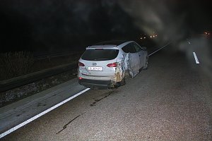Trotz Blaulicht - Autobahnpolizei wurde in Unfall verwickelt