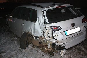 Trotz Blaulicht - Autobahnpolizei wurde in Unfall verwickelt