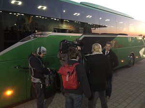 Mit Brauer und einem Filmteam unterwegs nach England
