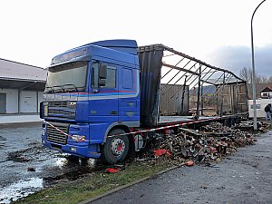 Lkw-Brand Jecha