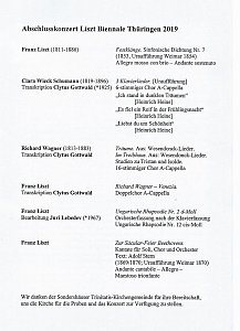 Liszt-Biennale 2019 Th&uuml;ringen in Sondershausen beendet