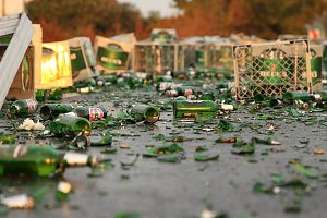 Bierlaster verungl&uuml;ckt