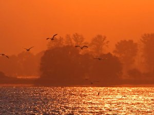 Abendstimmung am Stausee Kelbra