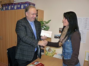 Spendescheck f&uuml;r Jugendweiheverein