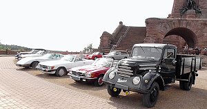 Oldtimer auf Ausfahrt am Kyffh&auml;user