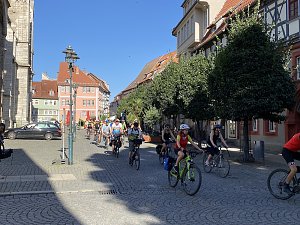 &Uuml;ber 150 Fahrradfahrer sind heute unterwegs nach Apolda