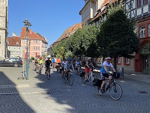 &Uuml;ber 150 Fahrradfahrer sind heute unterwegs nach Apolda