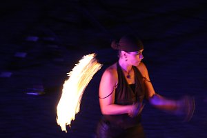 Atemberaubendes Feuerspektakel auf dem T&ouml;pfermarkt in Bad Langensalza
