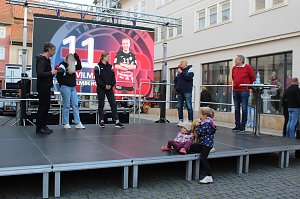 Vorstellung des neuen THC-Teams gestern auf dem Langensalzaer Neumarkt
