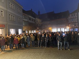 Dritte Kundgebung gegen die Energiepolitik der Bundesregierung in Bad Langensalza 
