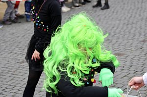 ZUm Karnevalsumzug zog es viele Jecken in die Stadt Bad Langensalza