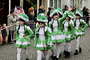 ZUm Karnevalsumzug zog es viele Jecken in die Stadt Bad Langensalza