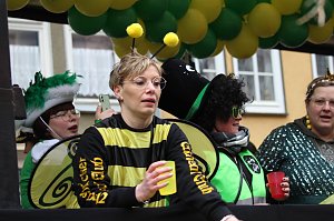 ZUm Karnevalsumzug zog es viele Jecken in die Stadt Bad Langensalza