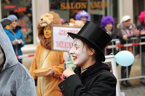 ZUm Karnevalsumzug zog es viele Jecken in die Stadt Bad Langensalza