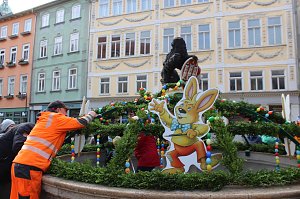 Fr&uuml;hjahrsputz am Bad Langensalzaer Rathaus