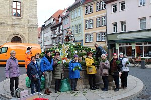 Fr&uuml;hjahrsputz am Bad Langensalzaer Rathaus