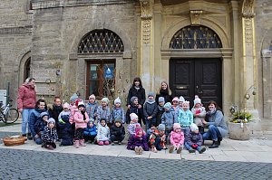 Fr&uuml;hjahrsputz am Bad Langensalzaer Rathaus
