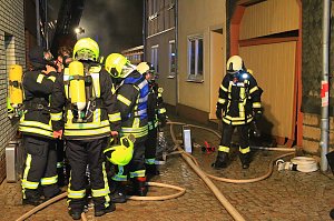 Geb&auml;udebrand in Schlotheim