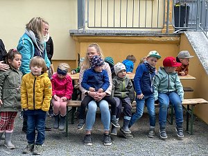 Auch der 20. Novalisritt endete wieder am Pflegeheim "Schloss Sophie von K&uuml;hn" in Gr&uuml;ningen 