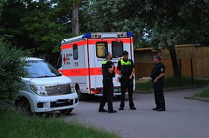 Gro&szlig;einsatz in der Gemeinschaftsunterkunft Obermehler