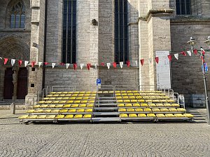 Bereit f&uuml;r den Festumzug am Sonntag: Bad Langensalzas Altstadt