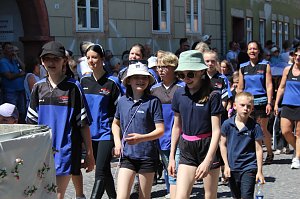 Fr&ouml;hliche Stimmung beim 210 Brunnenfest in Bad Langensalza