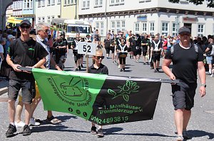 Fr&ouml;hliche Stimmung beim 210 Brunnenfest in Bad Langensalza