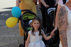 Fr&ouml;hliche Stimmung beim 210 Brunnenfest in Bad Langensalza