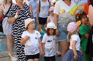 Fr&ouml;hliche Stimmung beim 210 Brunnenfest in Bad Langensalza