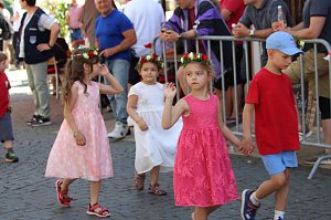 Fr&ouml;hliche Stimmung beim 210 Brunnenfest in Bad Langensalza