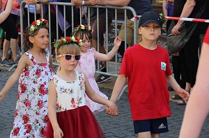 Fr&ouml;hliche Stimmung beim 210 Brunnenfest in Bad Langensalza