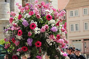 Fr&ouml;hliche Stimmung beim 210 Brunnenfest in Bad Langensalza