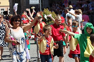 Fr&ouml;hliche Stimmung beim 210 Brunnenfest in Bad Langensalza