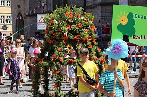 Fr&ouml;hliche Stimmung beim 210 Brunnenfest in Bad Langensalza