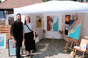 Peter Blei auf dem 31. Kunstmarkt in Friedrichsrode