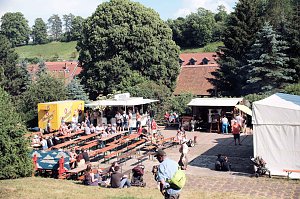 Peter Blei auf dem 31. Kunstmarkt in Friedrichsrode