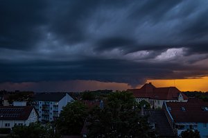 Gewitter gestern Abend &uuml;ber Th&uuml;ringen
