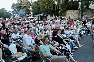 Begeisterte Zuschauerinnen und Zuschauer beim "ABBA Dream Tribute" Konzert in Bad Langensalza