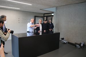 Th&uuml;ringens Innenminister Georg Maier stellte die Feuerwehrstatistik f&uuml;r das Jahr 2022 in der neuen Feuerwache in Nordhausen vor