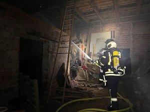 Scheunenbrand in Obermehler