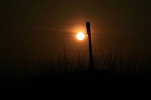 Sonnenuntergang - fotografiert vom Hainer Berg