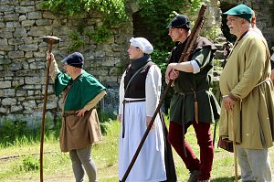 500 Jahre nach dem Bauernkrieg stellen 30 Darsteller in historischen Gew&auml;ndern den M&uuml;ntzer-Zug nach und machen Station in Ebeleben