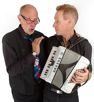 Bild: Zum Weihnachtskabarett in Lengenfeld unterm Stein gastieren Bernd P. R. Winter und Welf Kerner mit ihrem Programm Ach, du liebe Weihnachtszeit! 