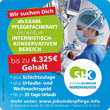 S&uuml;dharz Klinikum Nordhausen (Foto: SHK)