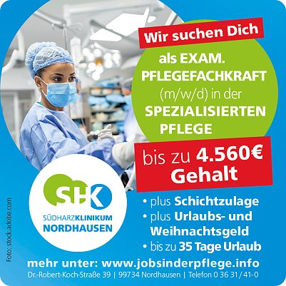 S&uuml;dharz Klinikum Nordhausen (Foto: SHK)